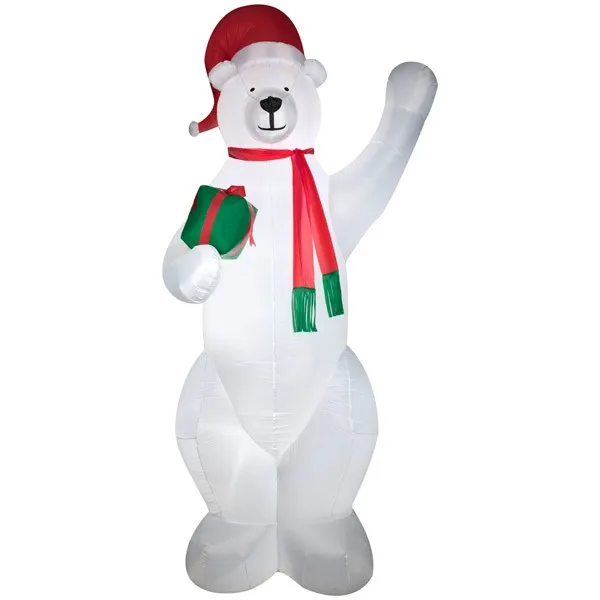 Santa Playing Hockey Large Inflatables Christmas Inflatables Funny Buy Santa Playing Hockey