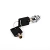 Hole size 12mm tiny Zinc Alloy electronic key switch door lock for vehicle mounted DVR and monitoring equipments