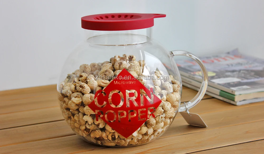 sur la table glass microwave popcorn popper