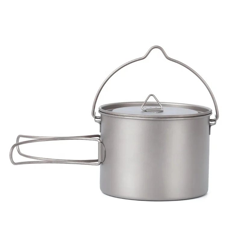 Tiartisan Pure Titanium Pot Set Outdoor Camping Cookware Titanium