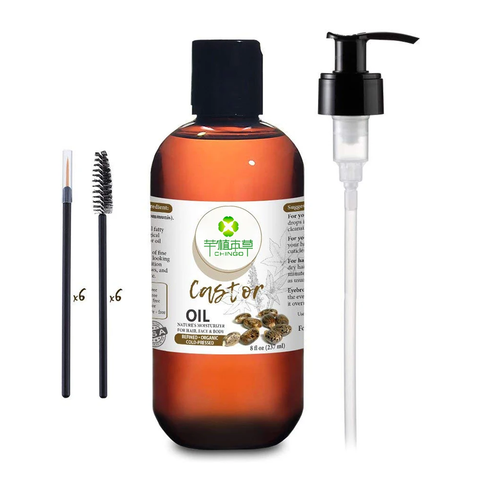 Cold Pressed Refined Pure Bulk Hair Castor Oil For Eyelash ...