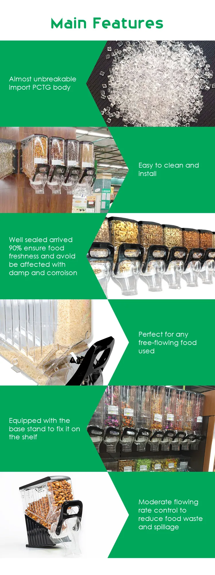 Plastic Automatic Cereal Dispenser Buy Cereal Dispenser,Plastic Cereal Dispenser,Automatic