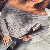 Sample Free New Style Pink V Neck Long Sleeves 2019 Knitted Woman Sweater