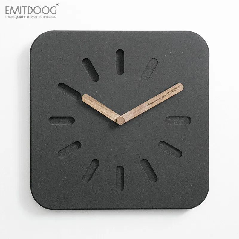 Emitdoog 12インチmodern New Design Forescolor Mdf Wood Decorative Wall Watch Square Quartz Silent Concrete Clock Buy コンクリート時計 コンクリート壁時計 コンクリート腕時計 Product On Alibaba Com