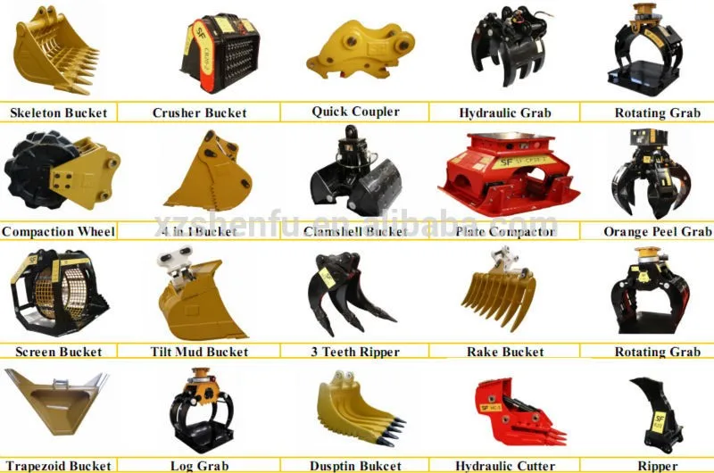 Excavator Attachments Hydraulic or Mechanical Excavator Grapple Metal / Wood / Log Grab