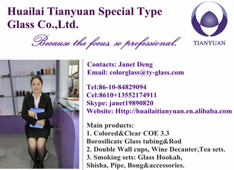 heat resistant hand made colored glass tea sets