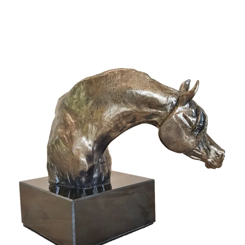 Small Horse Bust Statue Bronze Trophy Award Sculpture Buy Small Horse