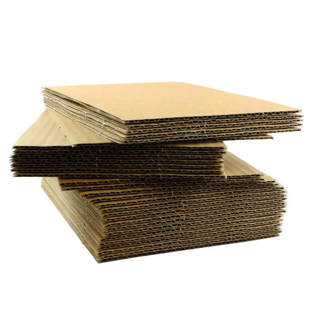 175 pack Corrugated Cardboard Sheets Shipping Cushioning Pads 1/8 Thick