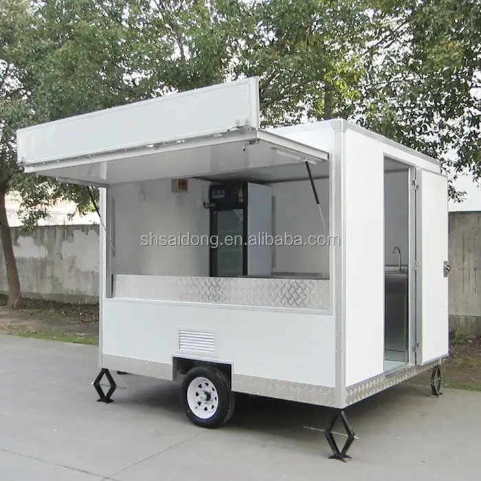 Mobile Kitchen Truck Trailer Mobile Food House Hot Dog Trailers