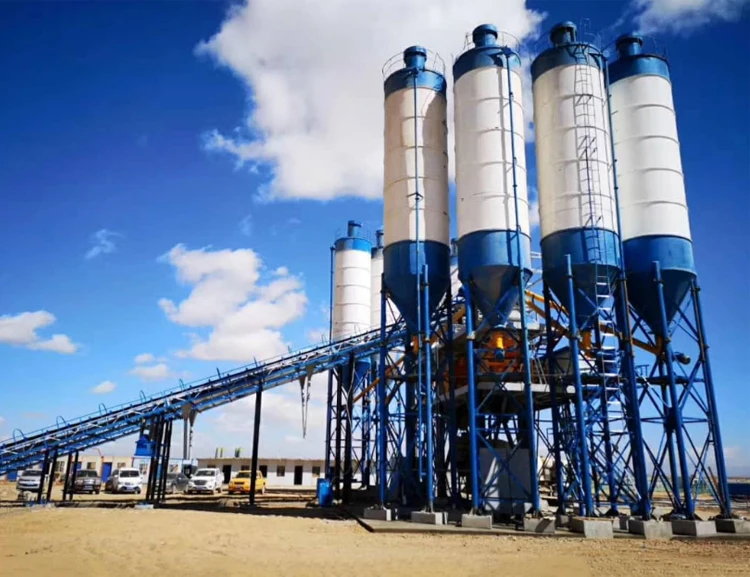 新产品预拌混凝土厂120立方米/h固定式混凝土搅拌站