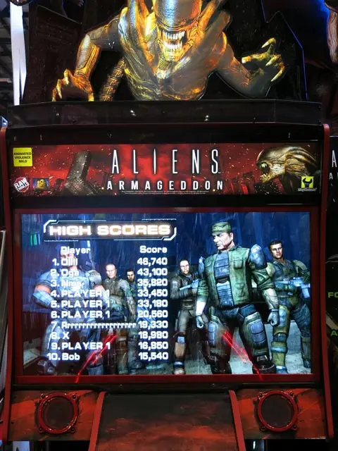 aliens armageddon arcade game for sale