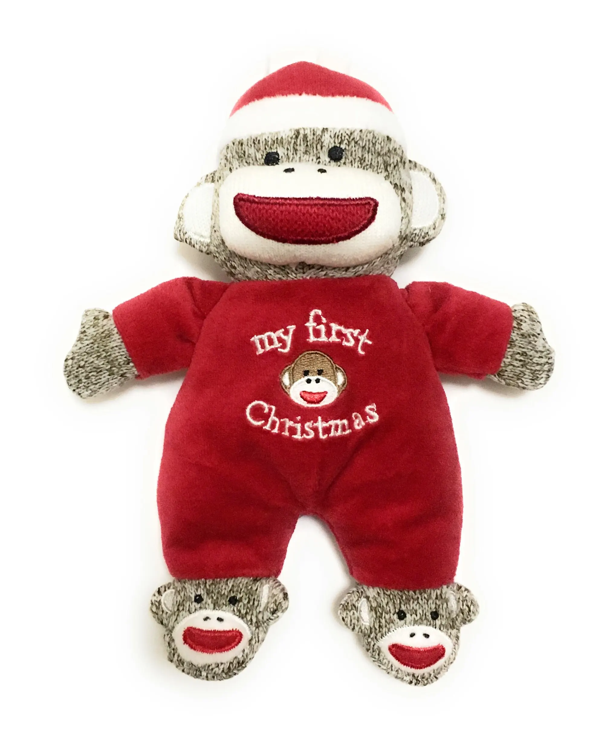 sock monkey snuggle buddy