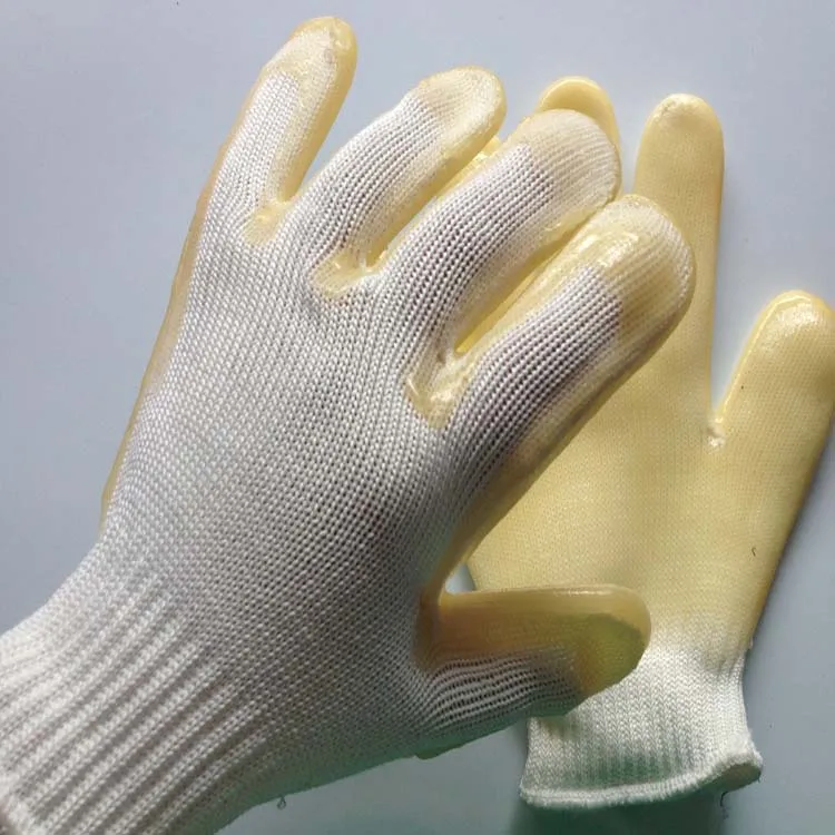 Foldable Cotton Gloves With Rubber Palm Non Latex Gloves Disposable