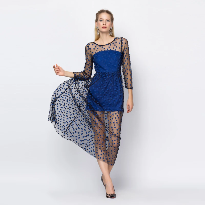 Modern Fashion Vintage Style Half Sleeve Party One Piece DressO Neck Print Modern Fashion Vintage Style Half Sleeve Party One Piece DressO Neck Print