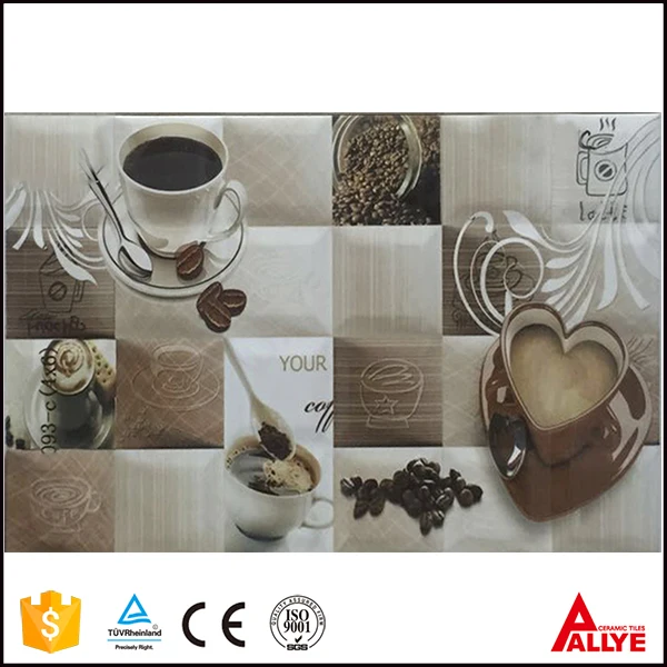 2017 coffee cup design Fuhzou supplier decorative interior ceramic wall tile for kitchen room
