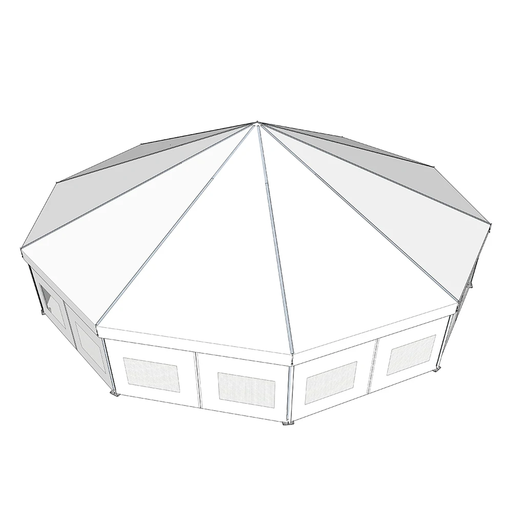COSCO Decagonal Polygon Aluminum Frame Tent For Outdoor Wedding Party Event