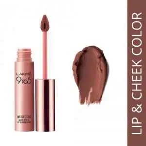 Lakme 9 to 5 Weightless Matte Mousse Lip & Cheek Color - Coffee Lite
