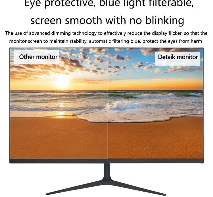 Fhd Display 27 Inch Frameless 1080p Monitor With Hd For Desktop