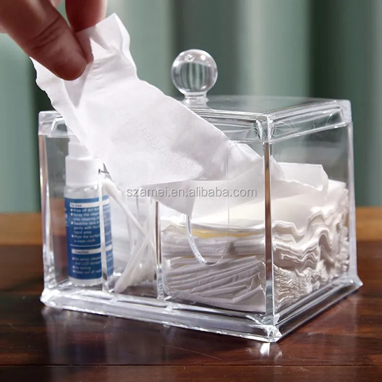 2017 Clear Wholesale Acrylic Q Tip Dispenser Box For Store Buy Q Tip