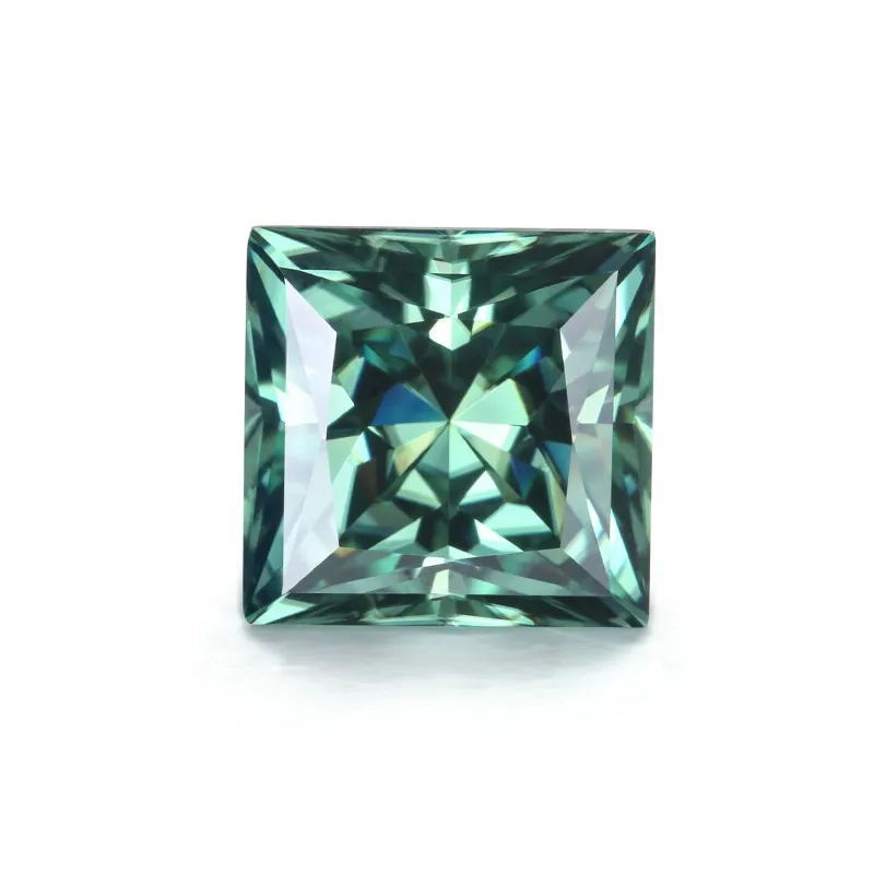 Moissanite Loose 2.0ct Deep Green Genuine Moissanite Gemstone Diamond ...