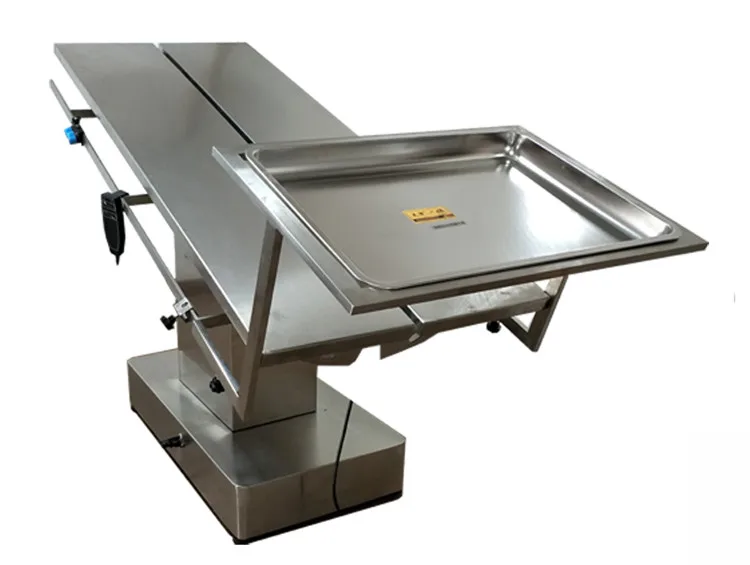 Popular electric stainless steel surgical veterinary operating table constant temperature pet animal operation table