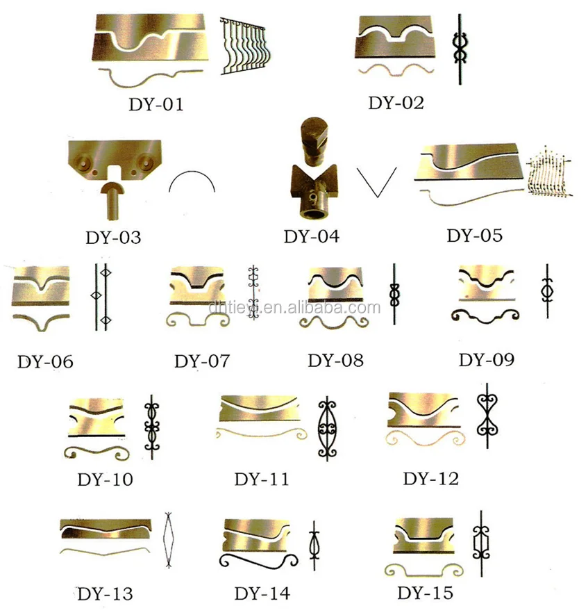 wrought iron pressing machine