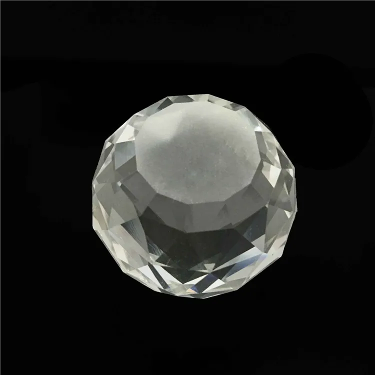Free Shipping 30mm Clear Crystal Flat Ball Glass Faceted Balls For Home/wedding Chandelier