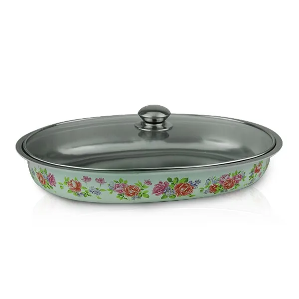 Hot Food Serving Dishes/oval Chafing Dish With Glass Lid Buy Oval