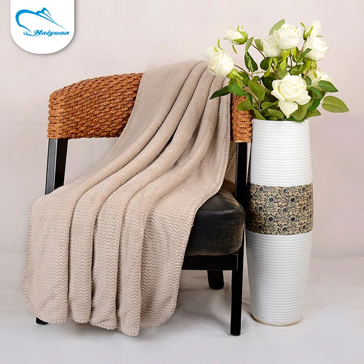Custom Design Promotional Knit Home Choice Thick Double Face Ply