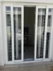 transparent internal glass upvc door made in China