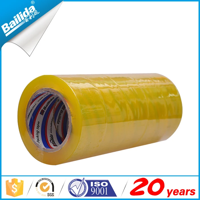 Yiwu bailida self adhesive transparent opp packing tape for factory