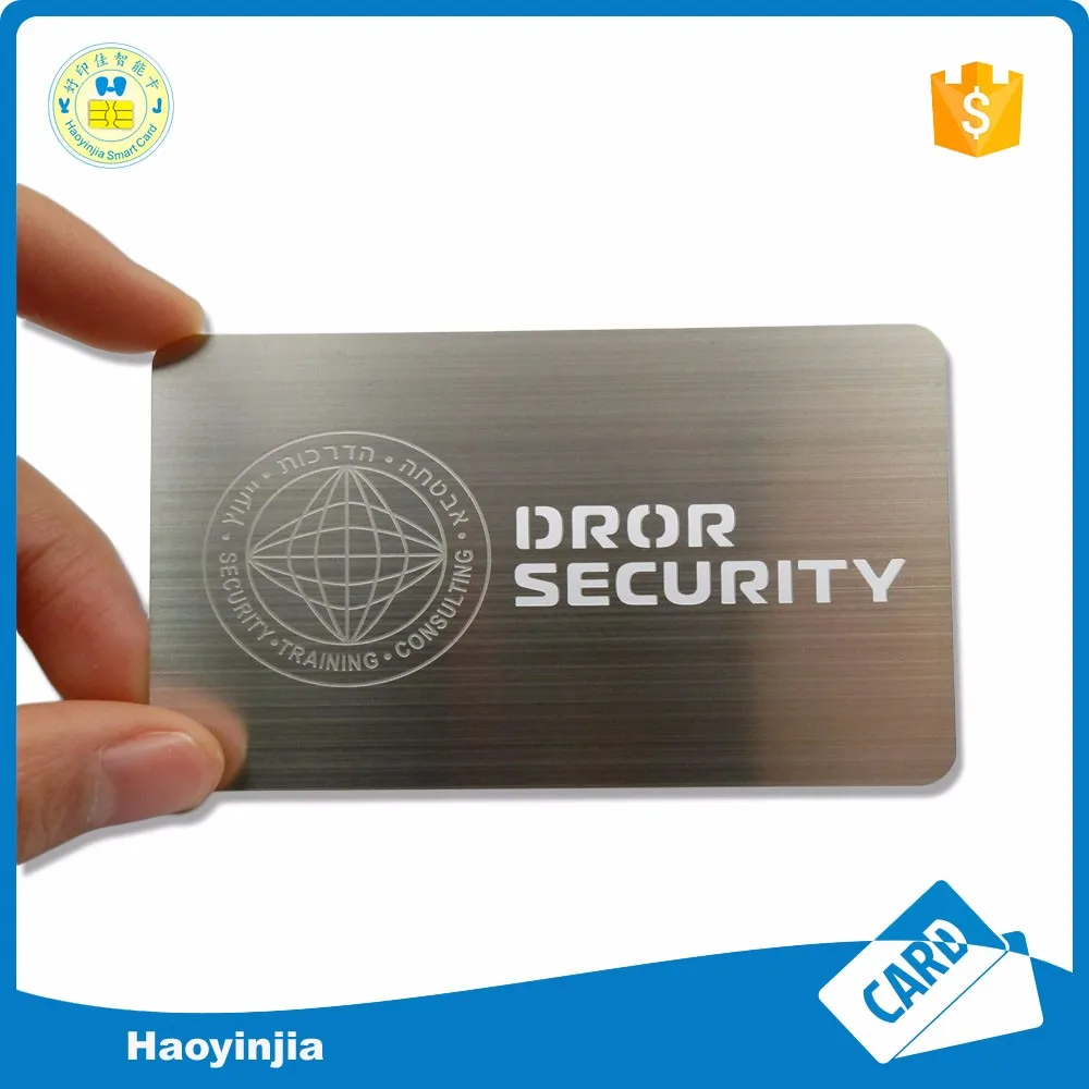 Cheap Stainless Steel Metal Business Cards Printing,Laser Cut Metal