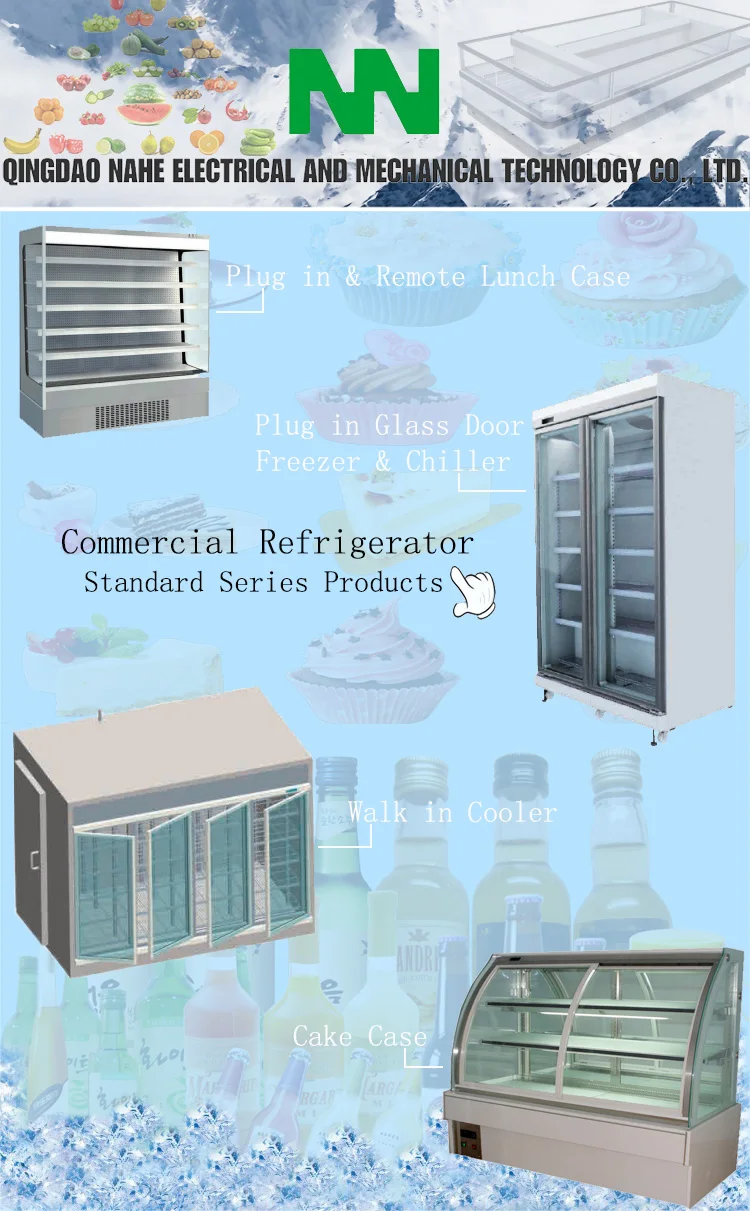 Commercial High Quality Split Vertical Meat Cabinet Display