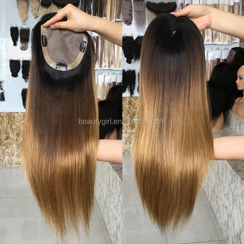 Beauty Girl Wholesale Super Thin Skin Toupee Silk Base Topper Hair