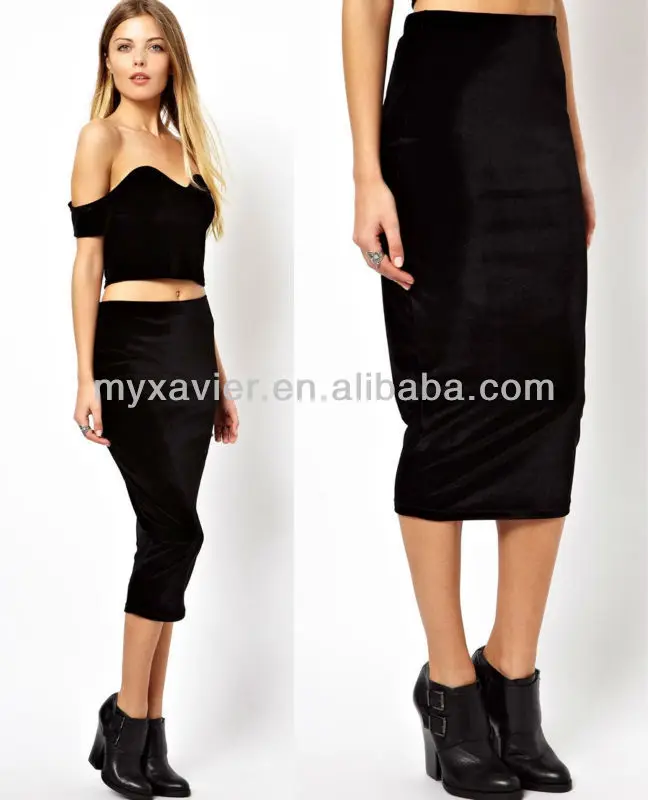 Velvet Pencil Skirt,Long Tight Skirt - Buy Long Tight Skirt,Velvet ...
