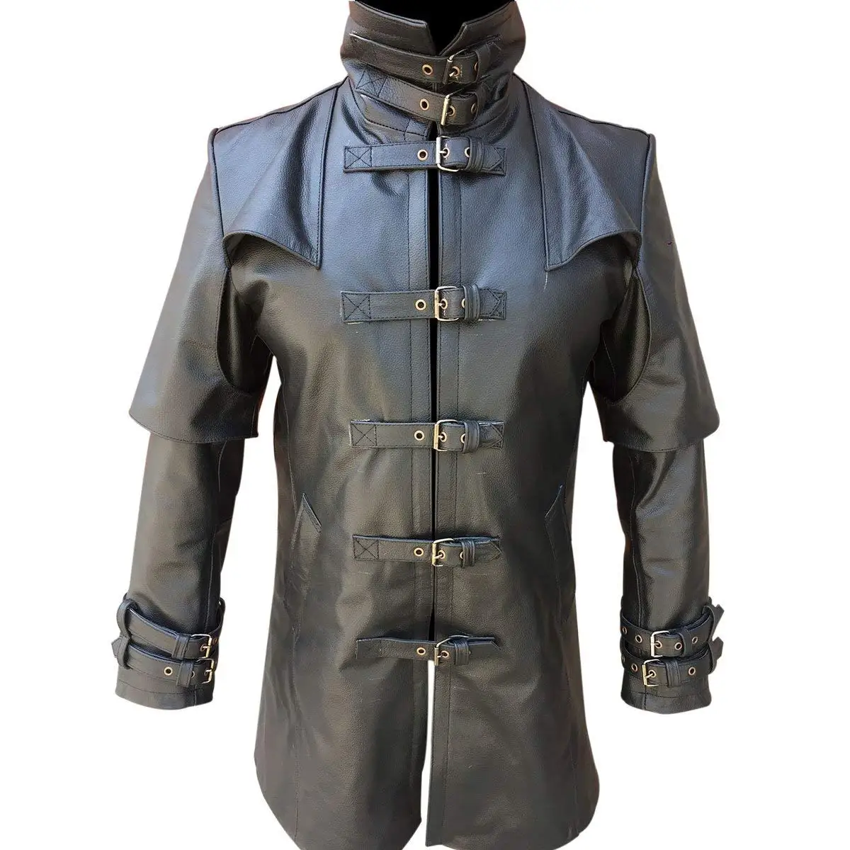 leather drover coat