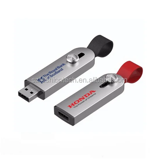 New Arrival Retractable memorias USB flash drives capless sliding USB stick metal pen drive 64GB - ANKUX.COM