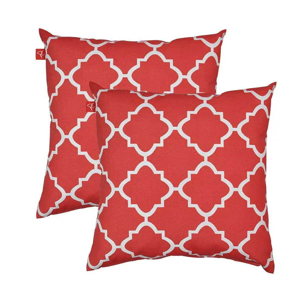 24 Inch Square Pillow Covers Find Get Quotations Pacificasual Decoration Throw Pillow Covers Square Toss Case Red And White Quatrefoil 18 X