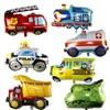 inflatable Toy Car Tank Ambulance Bus Fire Truck Cartoon Foil Helium Balloons car for Kids Birthday Party Decorations