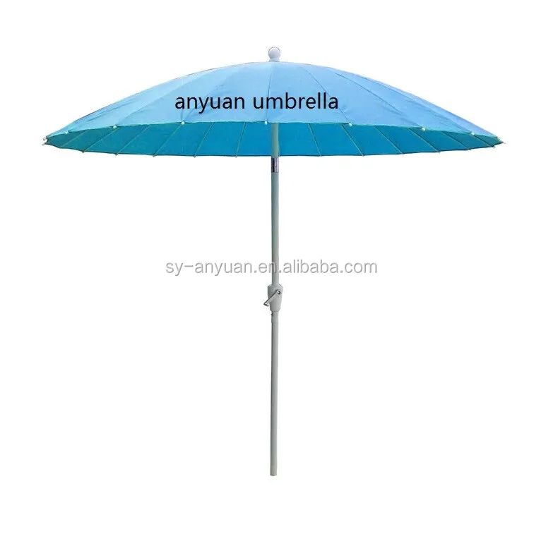 24 Ribs Fiberglass Aluminium Bamboo Garden Patio Parasol Umbrella With Crank Buy Patio Umbrella Garden Parasol Bamboo Garden Parasol Product On Alibaba Com