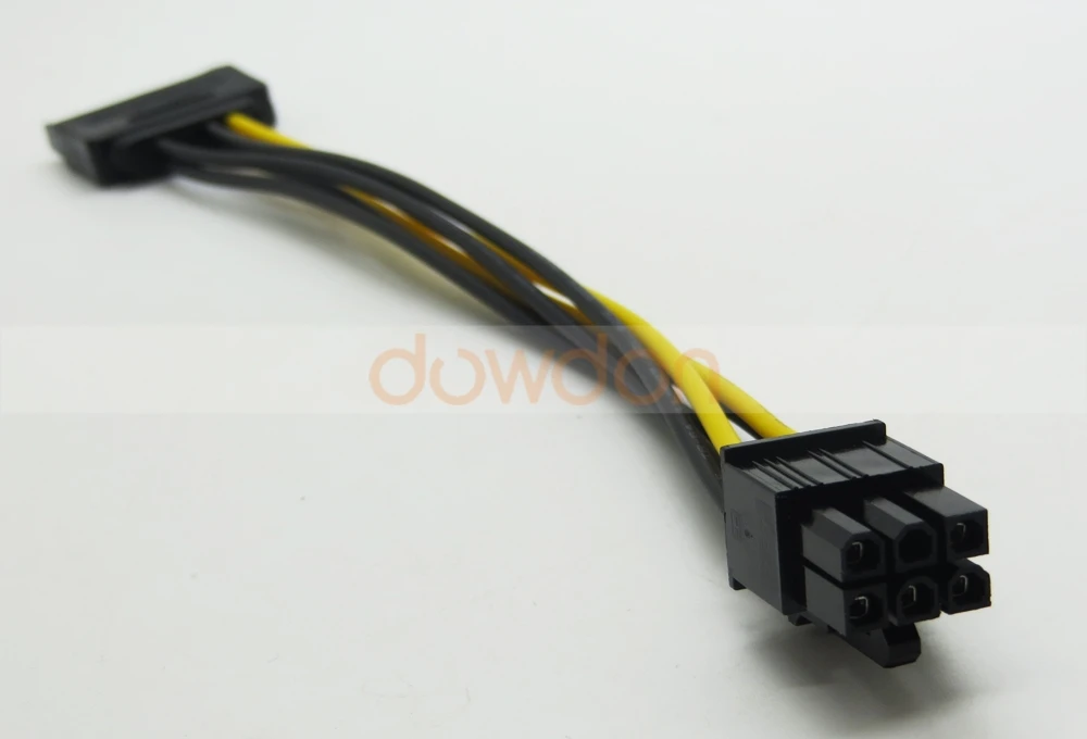 15pin Sata Power 6pin Pcie Pcie Pci Express Data Cable For Video Card
