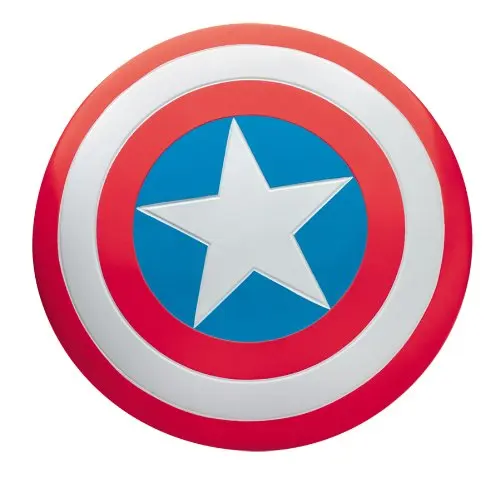 Marvels Super Hero Captain America Shield Logo Silvertone Metal TIE CLIP