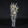 High Quality Hot Selling Filbert Wood Branch Bundle Pine Twigs Pine Cone Christmas Decoration Led Light