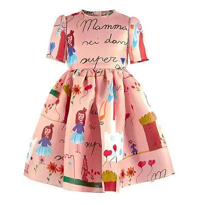 Sweet Girls Formal Short Sleeve Party Wedding Pageant font b Fancy b font font b Dresses