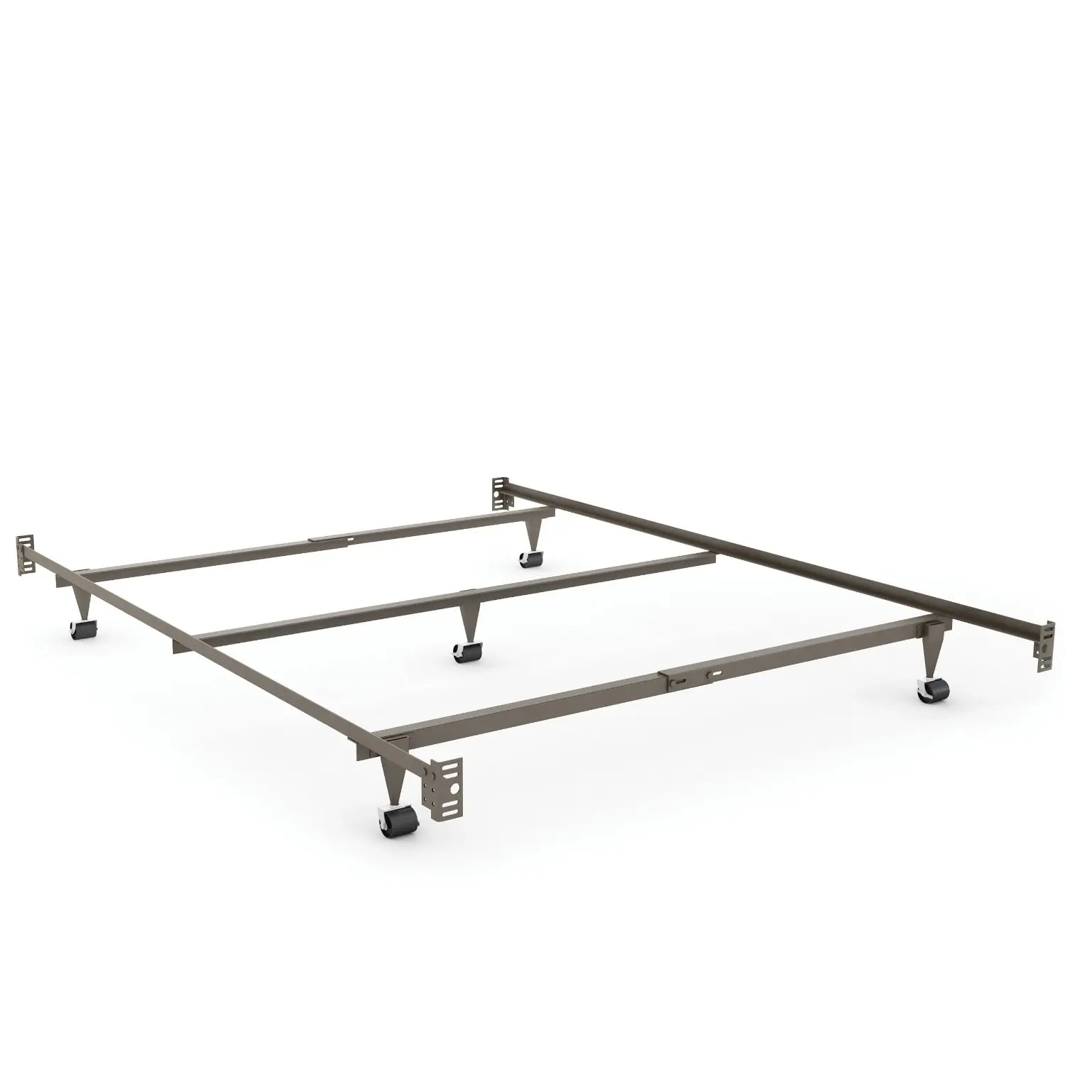 Sonax BQ-1130 Queen Size Steel Bed Rails with Head and Foot Board Attachment