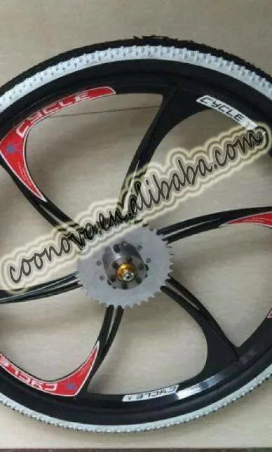 motorized bicycle mag wheels