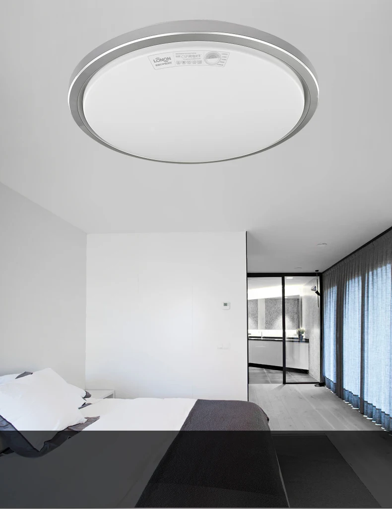 Indoor Light Silver Ip20 Iron Surface Mounted Round Led Multi