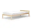 Simple wooden single bed comfortable natural wooden bed
