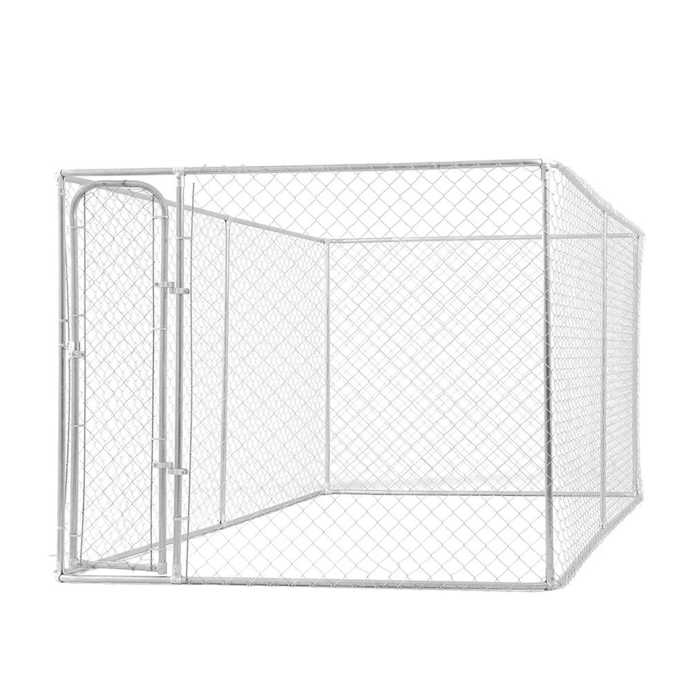 Heavy Duty Dog Kennel 6 Ft X 10 Ft X 6 Ft Outdoor Chain Link Kennel