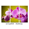 Wholesale decorative modern art decor wall panels flower canvas painting 3 panels for living room